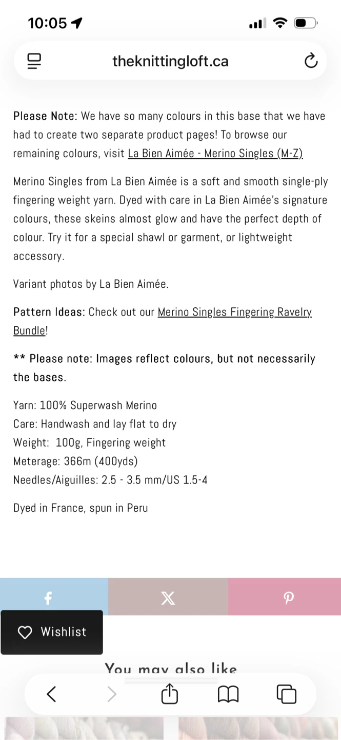 La Bien Aimée Merino Singles Yarn - photo 2