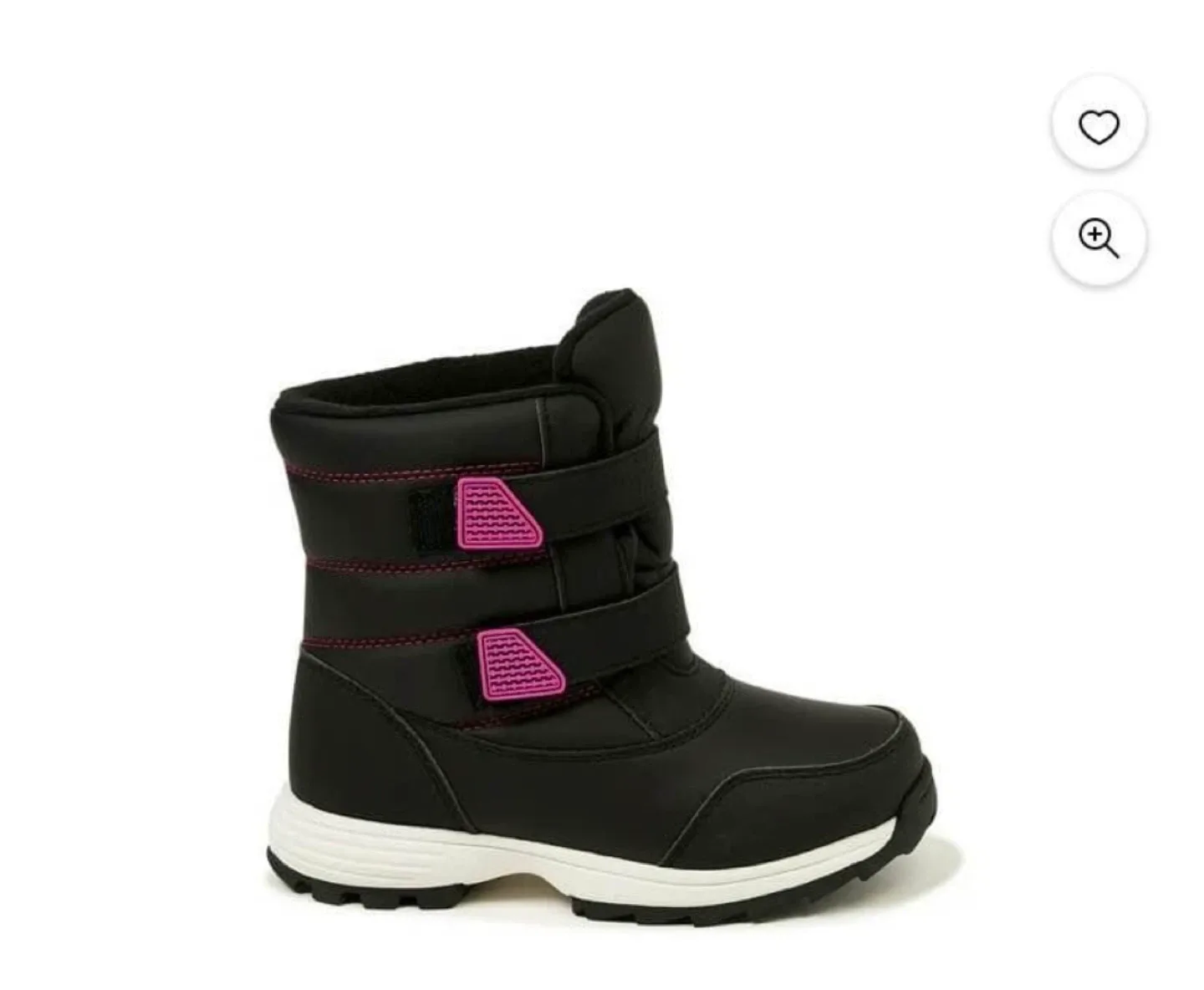 Girls Black Winter Snow Boots- size 12 and 2 image indicator(2)