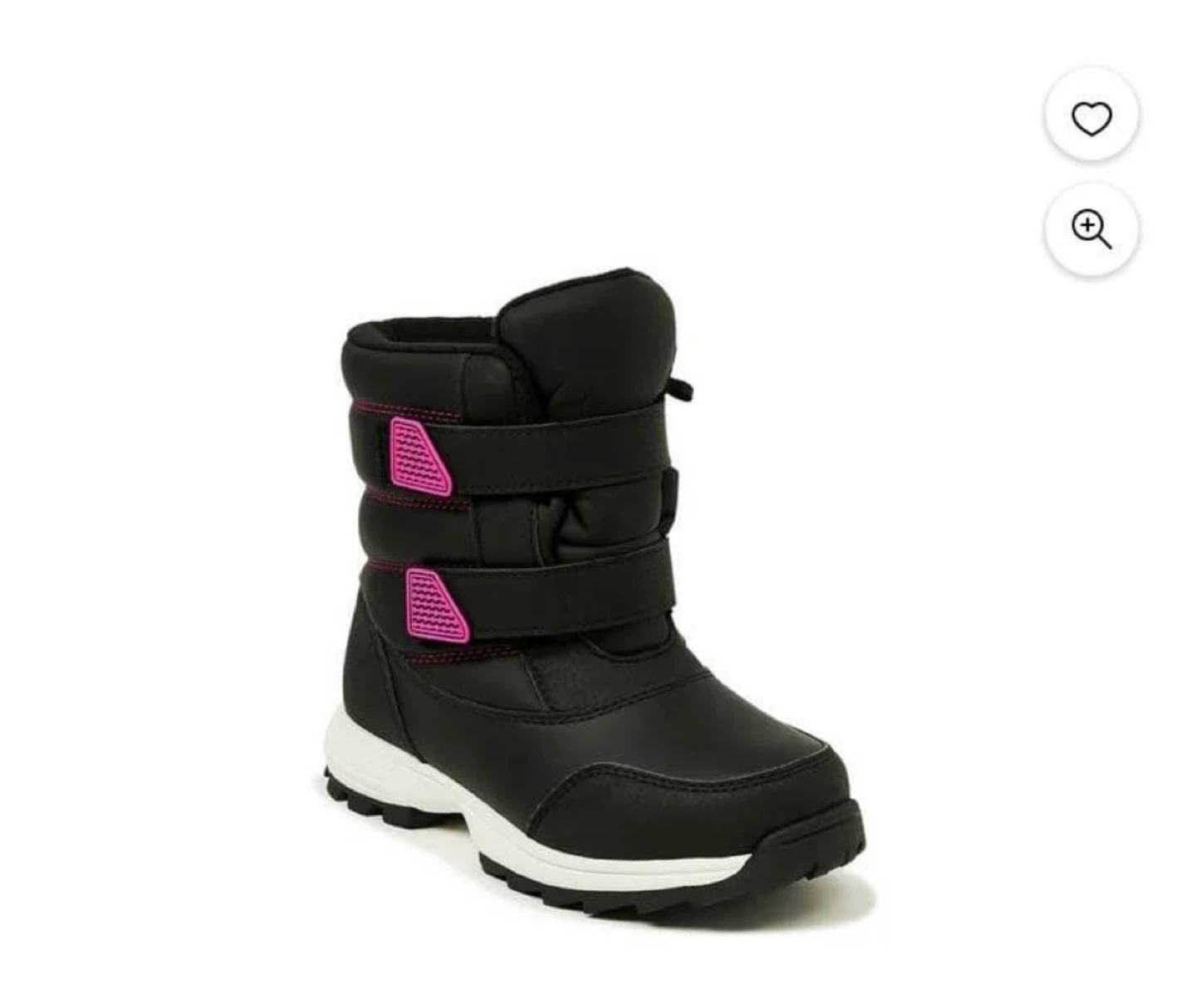 Girls Black Winter Snow Boots- size 12 and 2