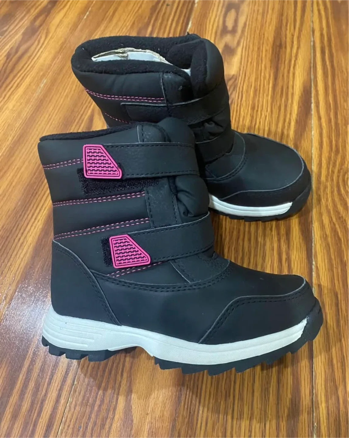 Girls Black Winter Snow Boots- size 12 and 2 image indicator(3)