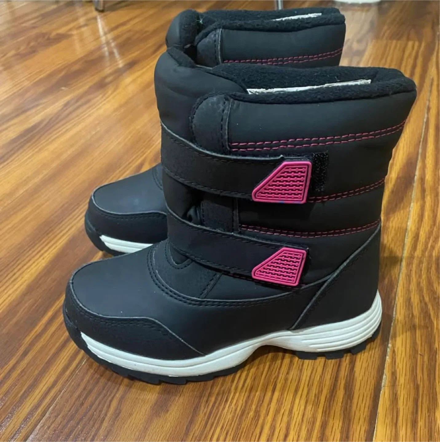 Girls Black Winter Snow Boots- size 12 and 2 image indicator(5)