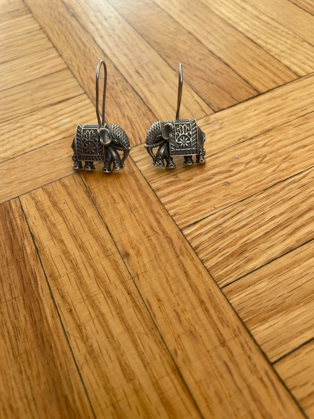 Elephant Design Shower Curtain Hooks - Set of 2