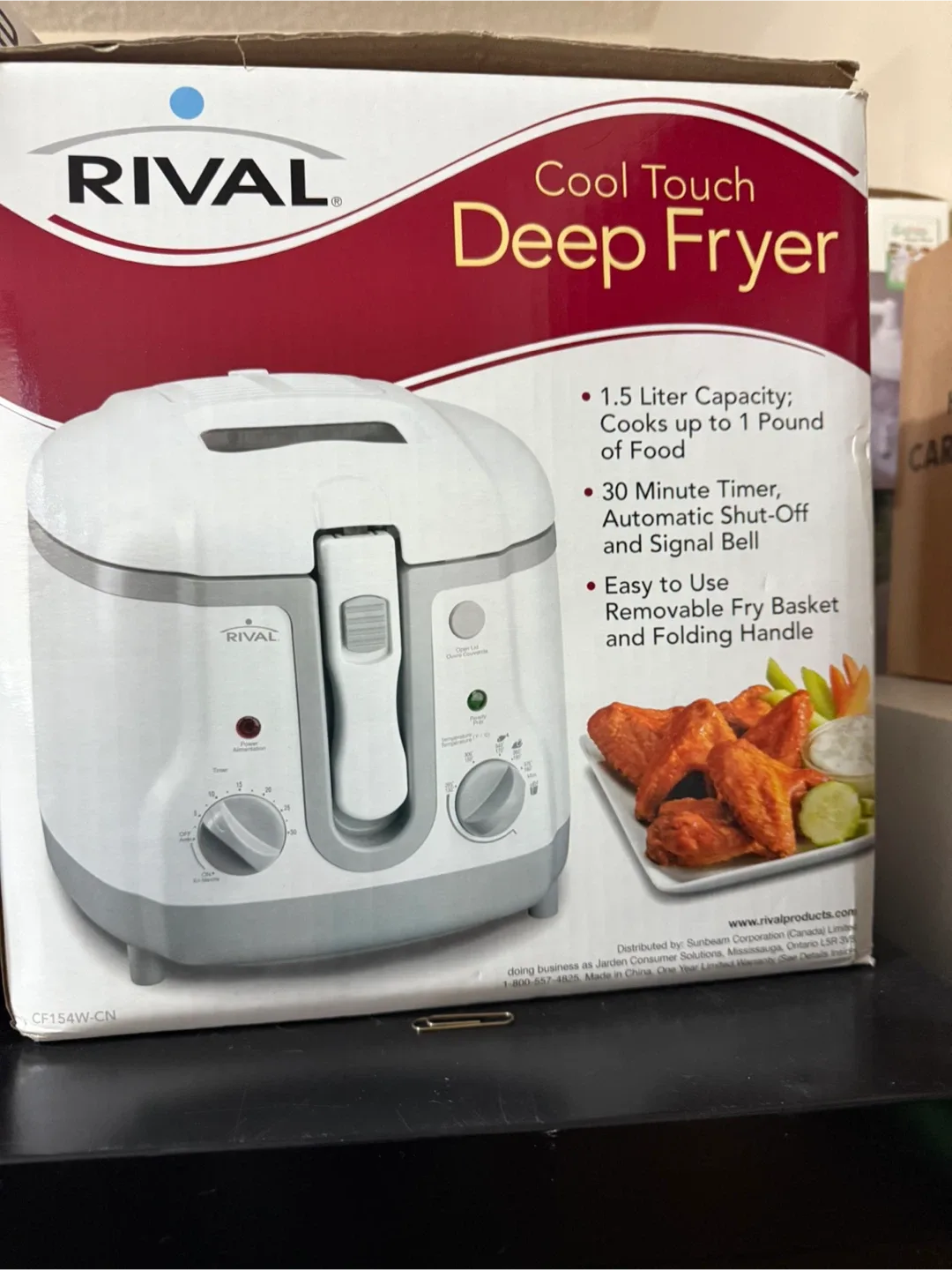 Rival Cool Touch Deep Fryer - 1.5L Capacity