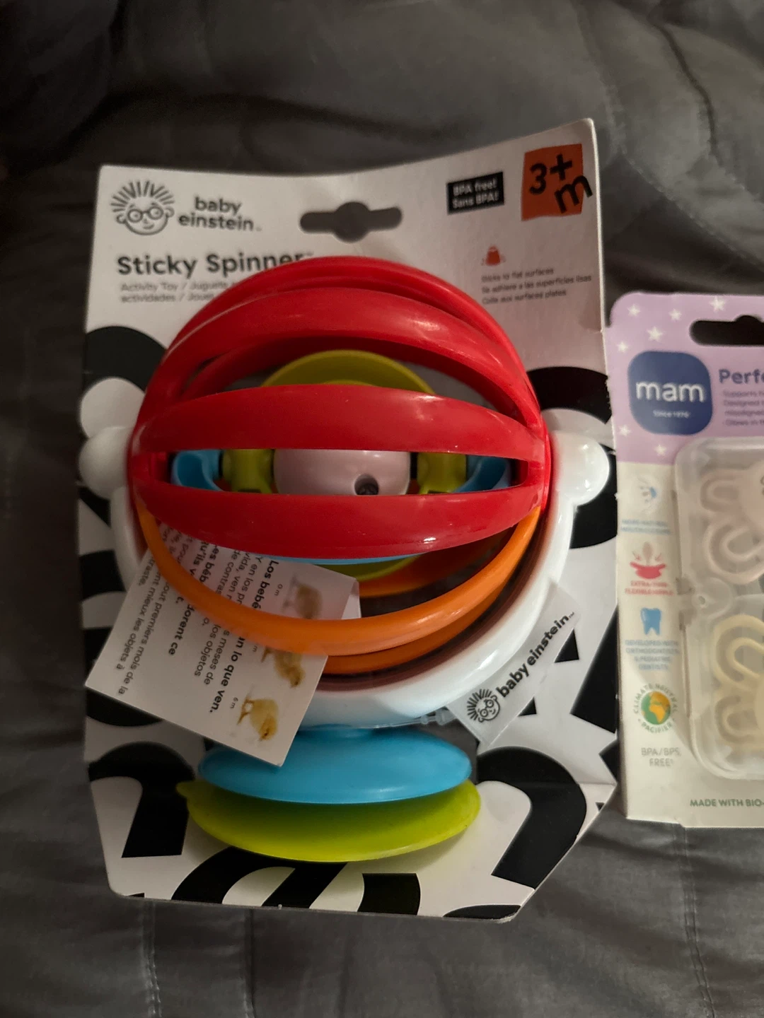 Baby Bundle: Itzy Ritzy Teether, MAM Pacifiers, Baby Einstein - photo 2