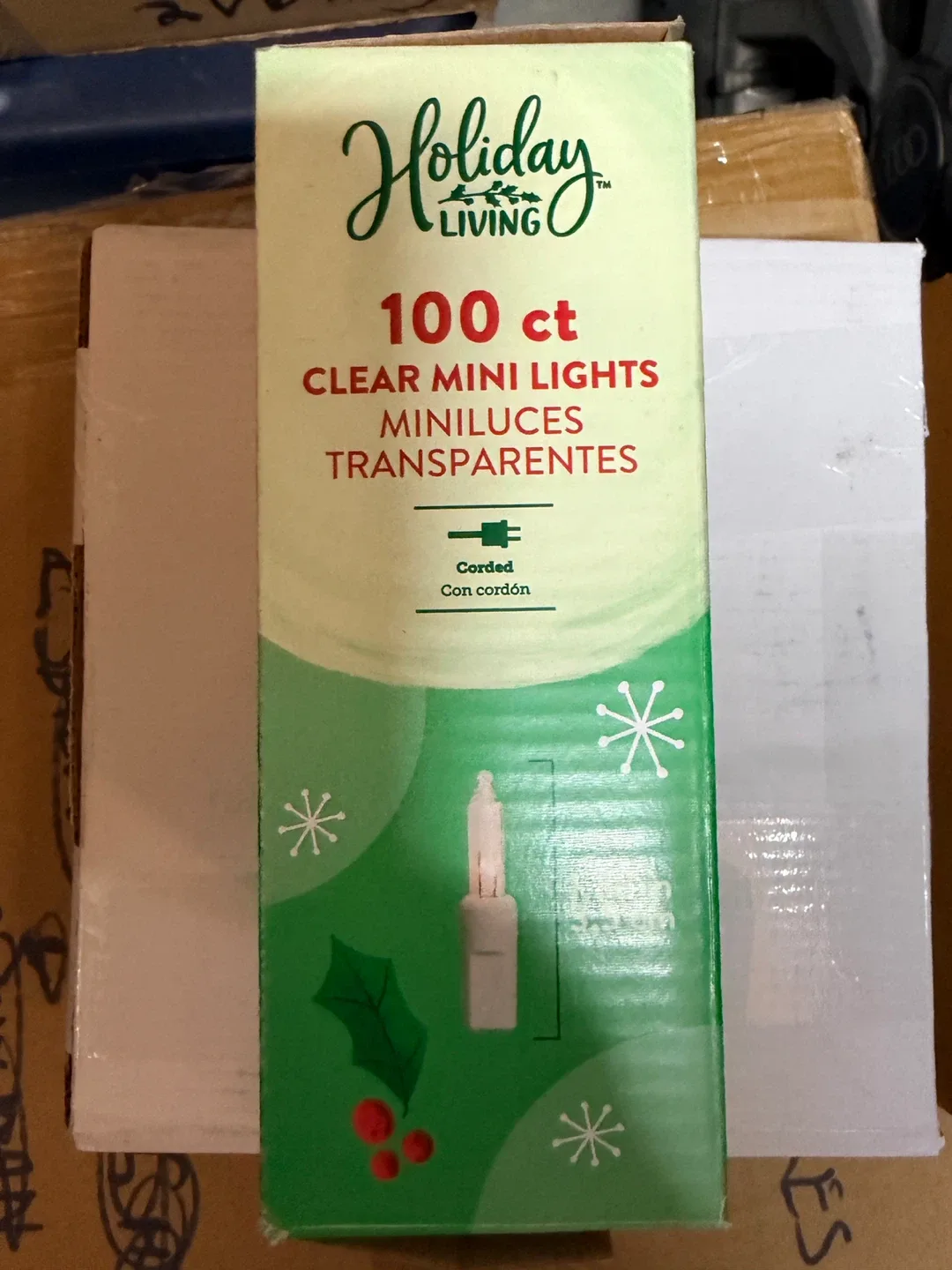 Holiday Living 100 ct Clear Mini Lights(white) - 2 boxes image indicator(4)