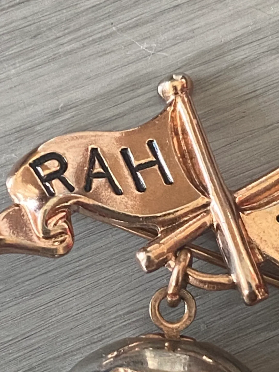 Vintage Rare RAH RAH Football Pin! image indicator(2)