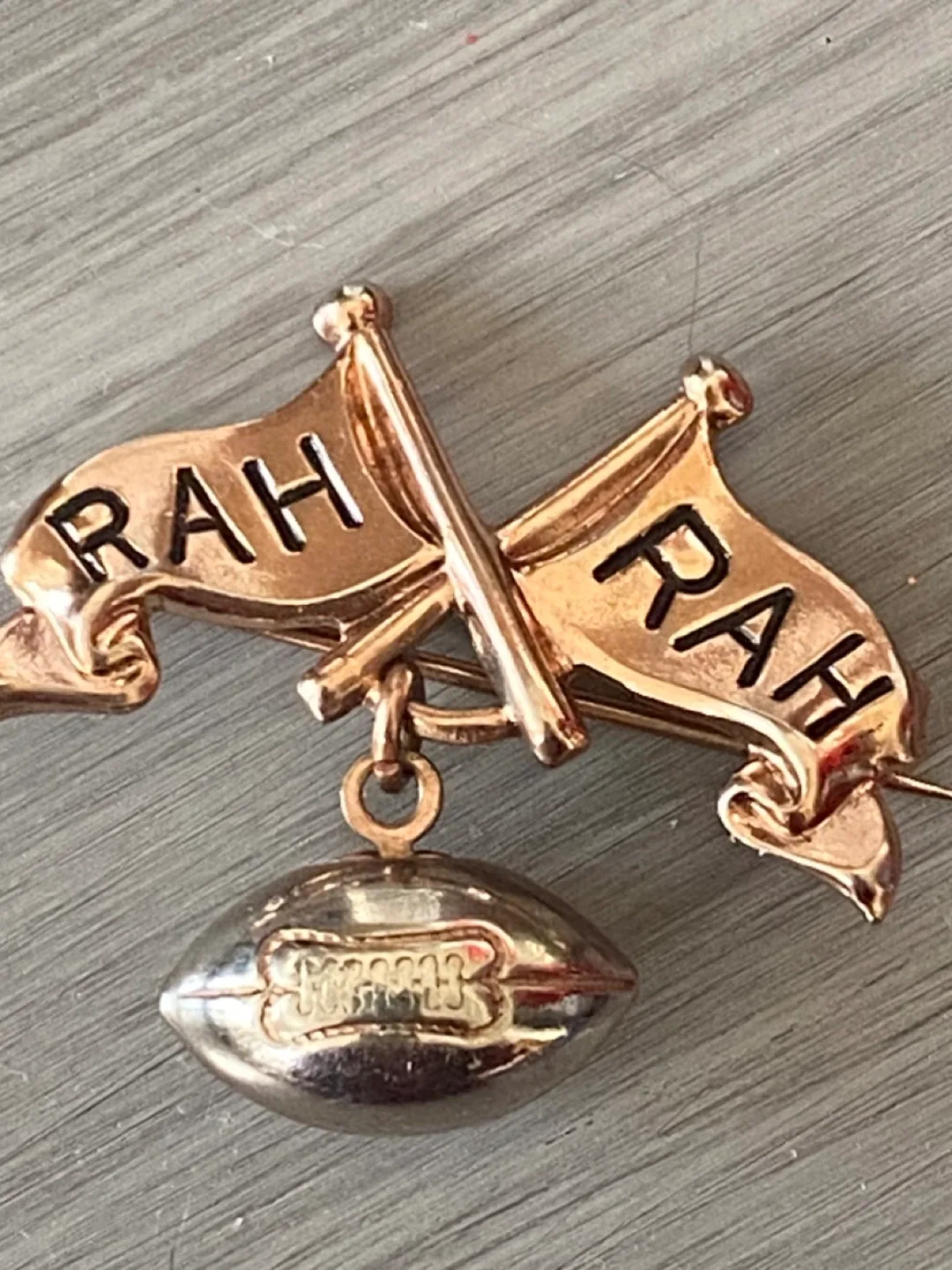 Vintage Rare RAH RAH Football Pin! image indicator(4)