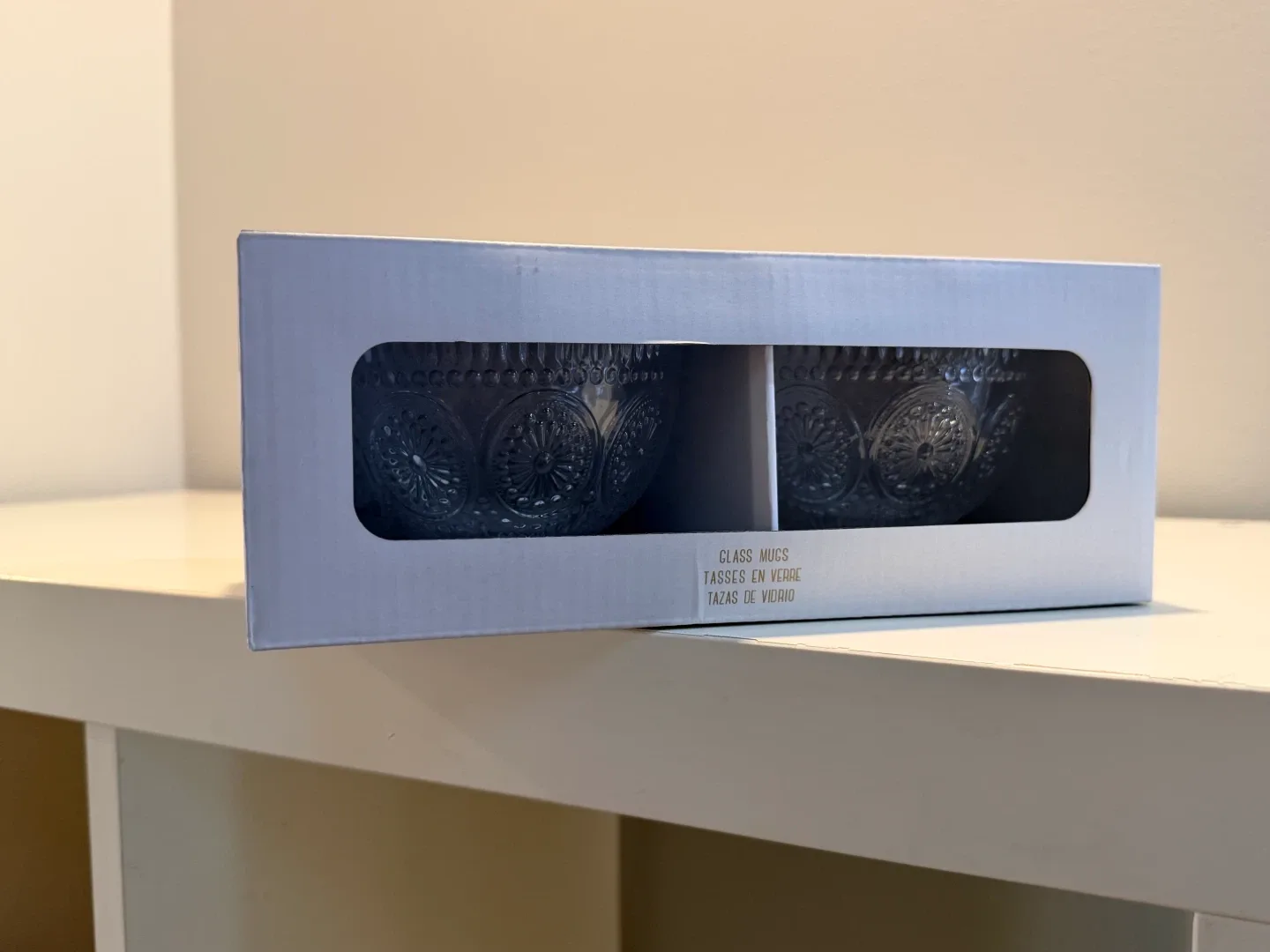 NEW- Glass Mugs - Set of 2 image indicator(2)