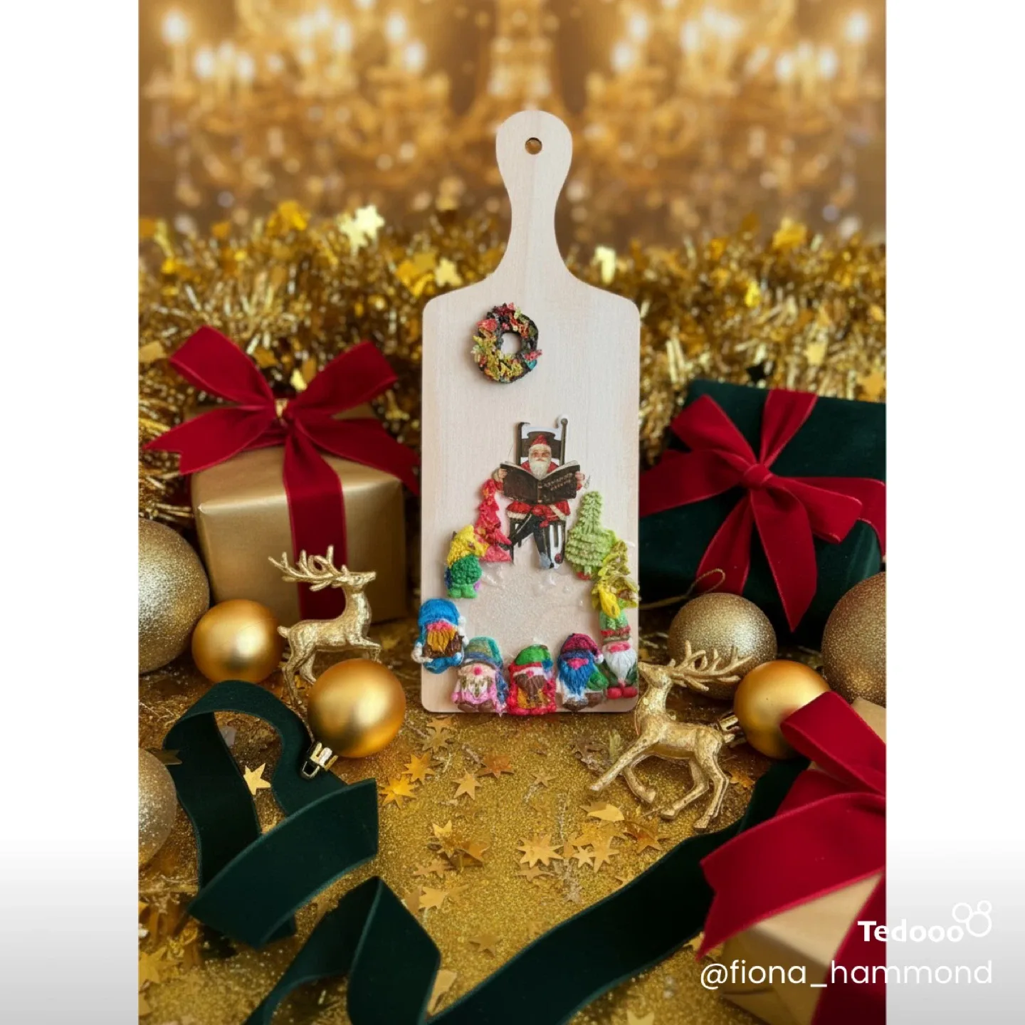Handmade Christmas Decorative Board image indicator(2)