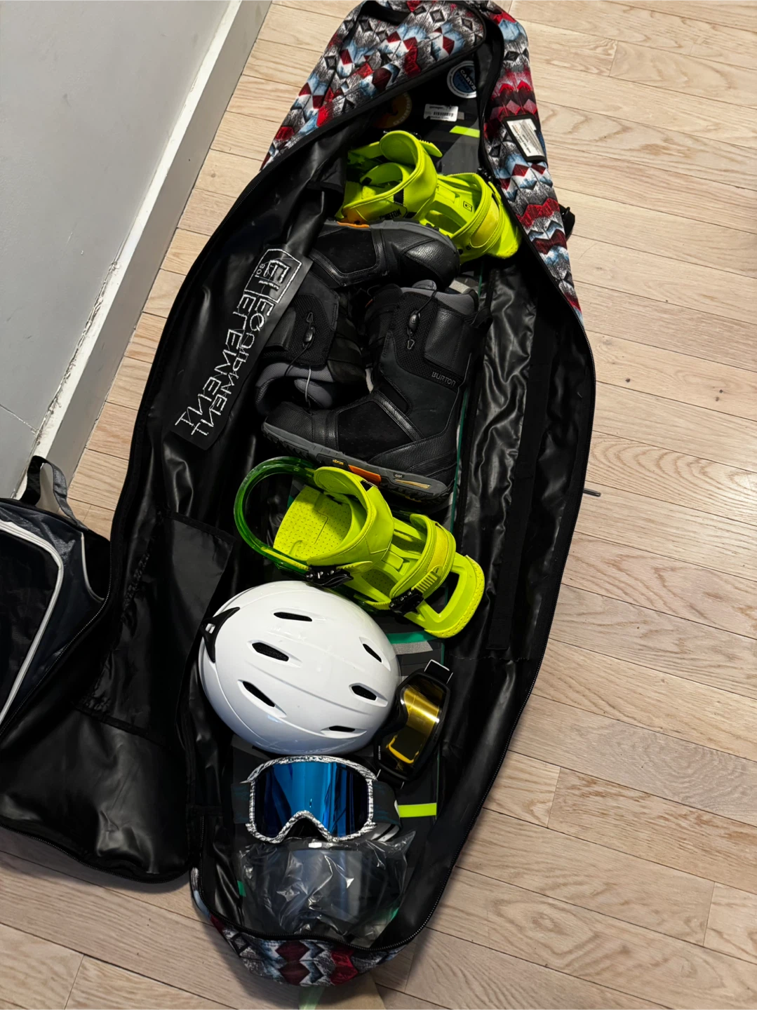 Burton Snowboard Set and Gear