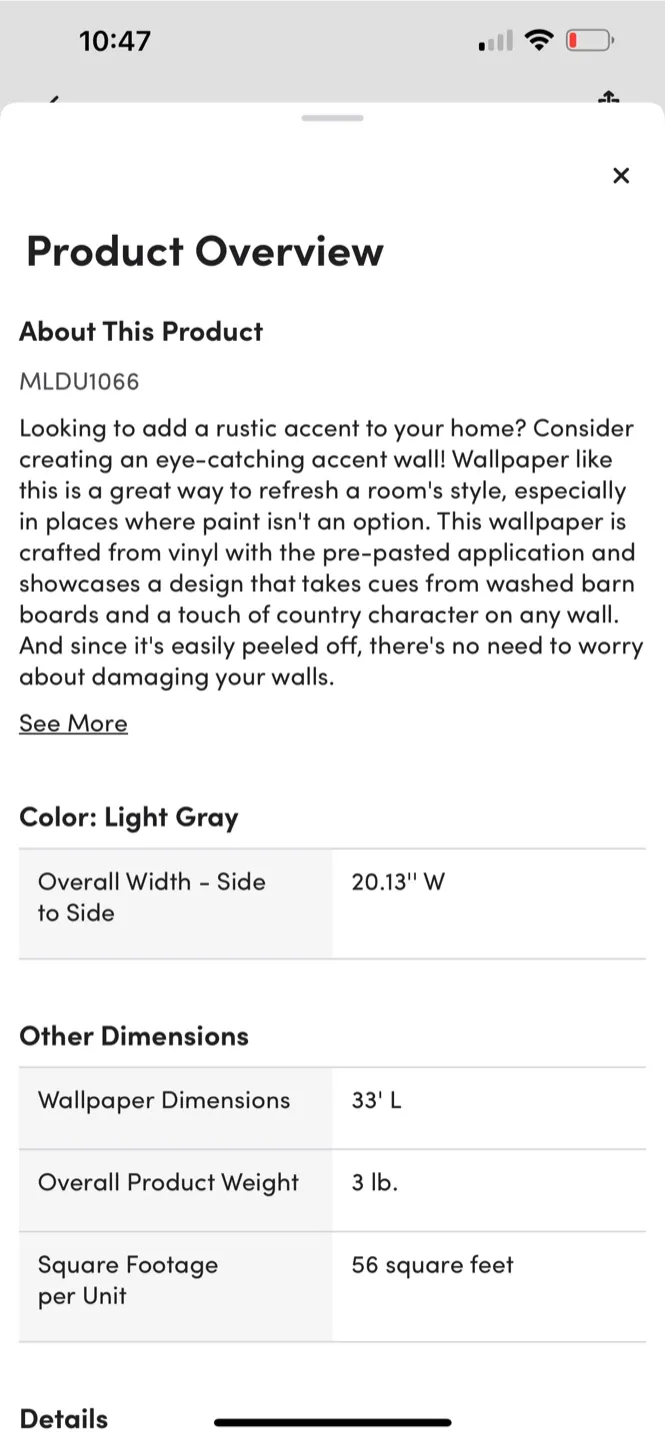 Rustic Sergio Roll Light Gray Wallpaper image indicator(6)