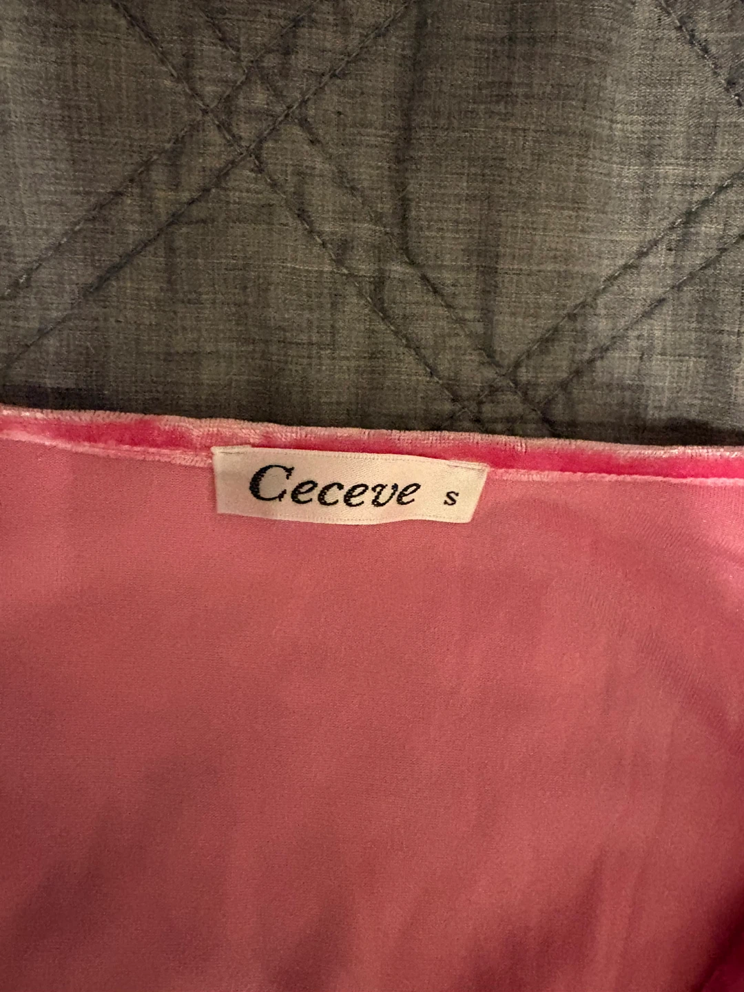 Ceceve Pink Velvet Lounge Set - Size S - photo 3