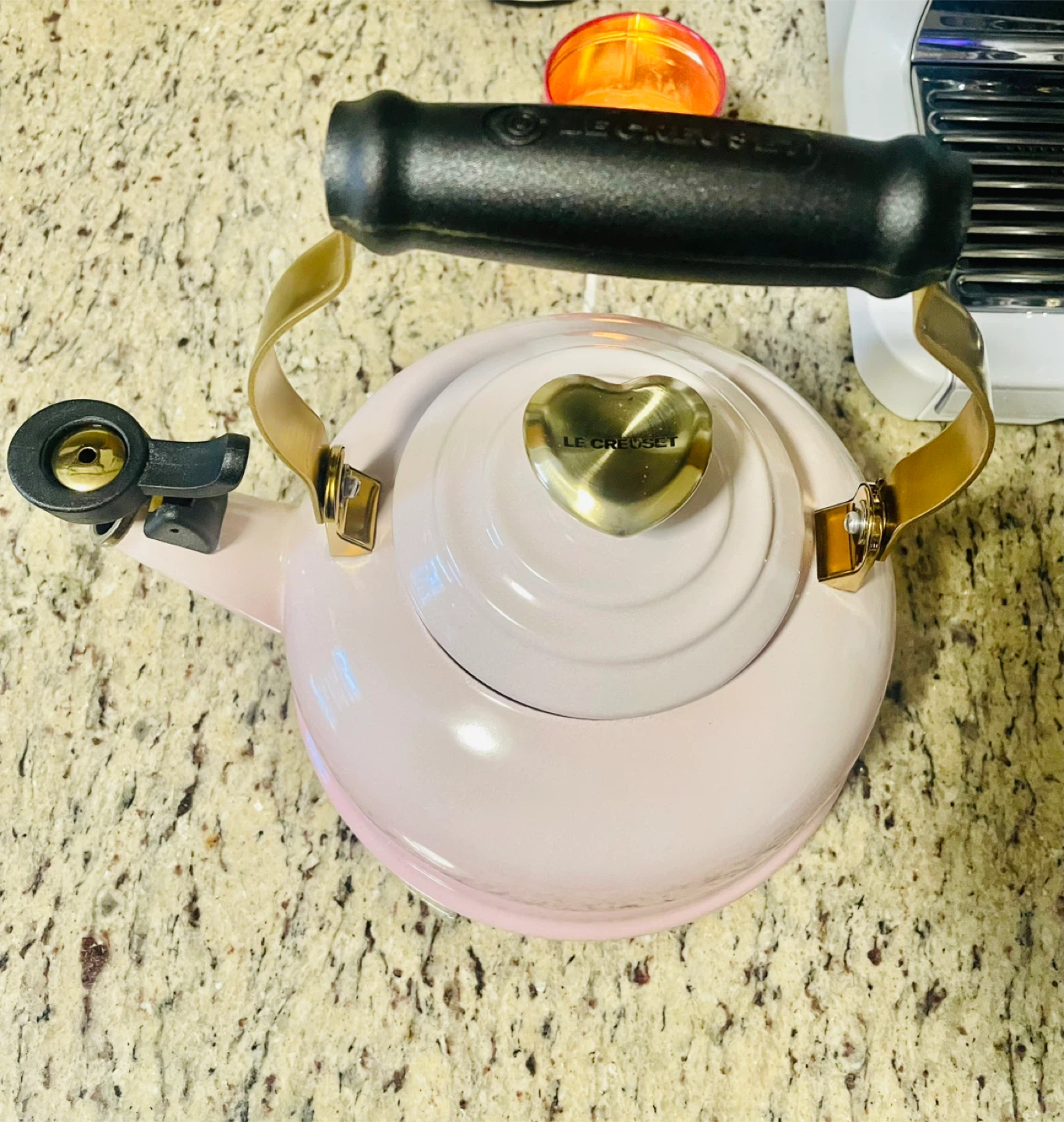 Le Creuset Pink Enamel Kettle - 1.7 qt