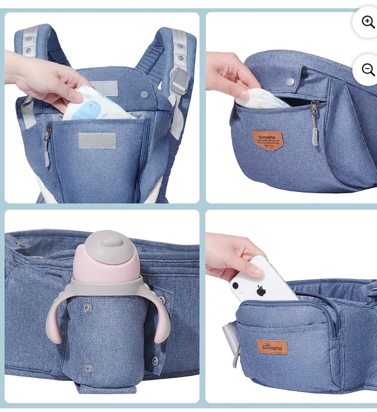 Sunveno Baby Carrier - Light Blue image indicator(6)