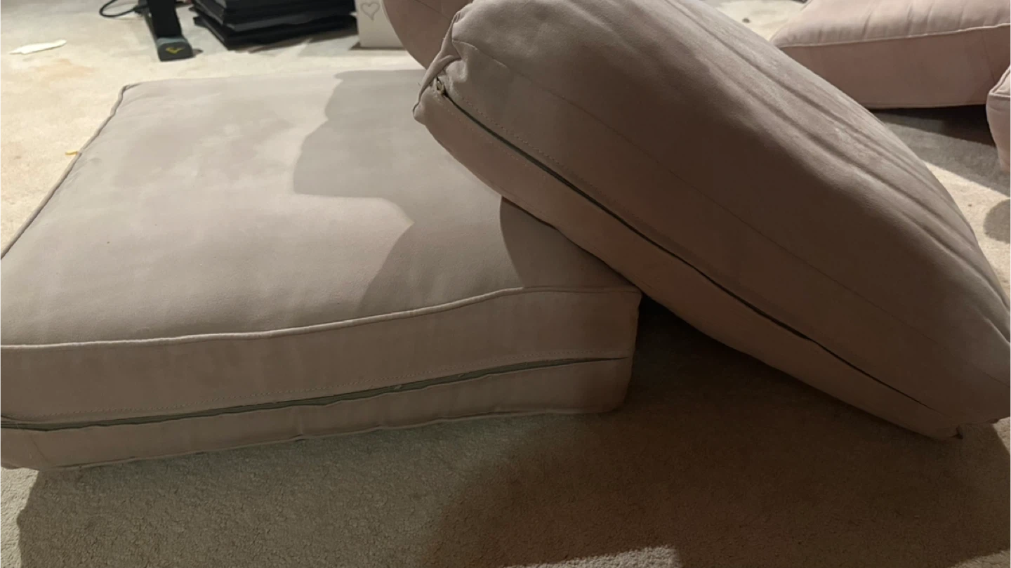 Beige Loveseat Sofa - photo 2