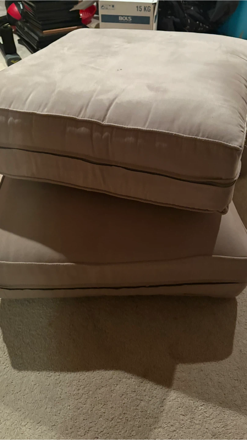 Beige Loveseat Sofa - photo 3