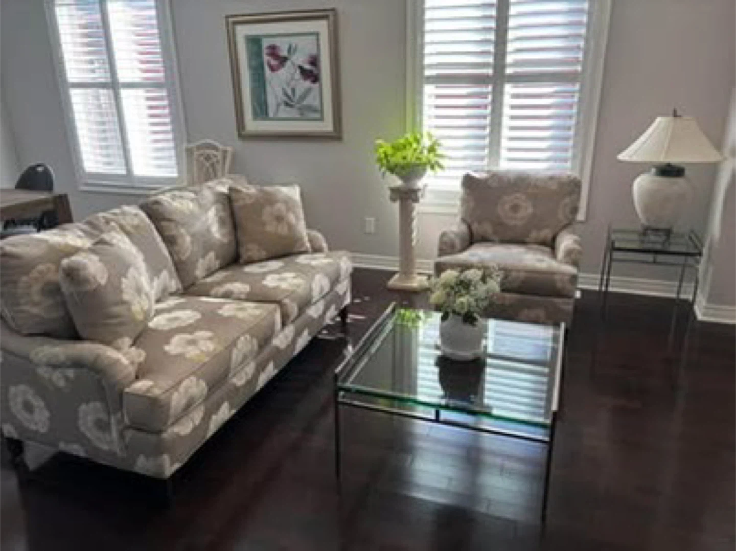 Floral Sofa and Armchair Set - photo 2