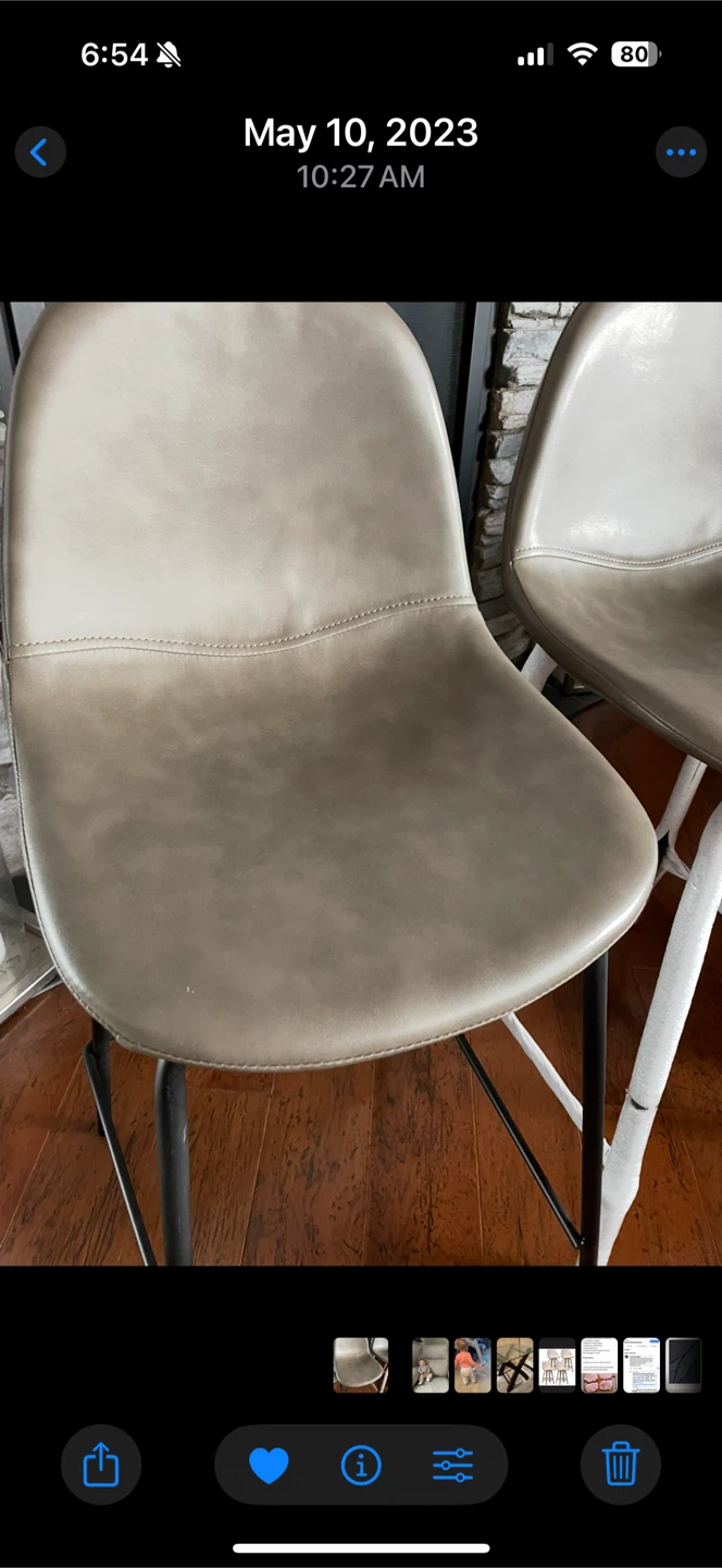 AllModern Kody Vegan Leather Bar Stools (Set of 2) - photo 3