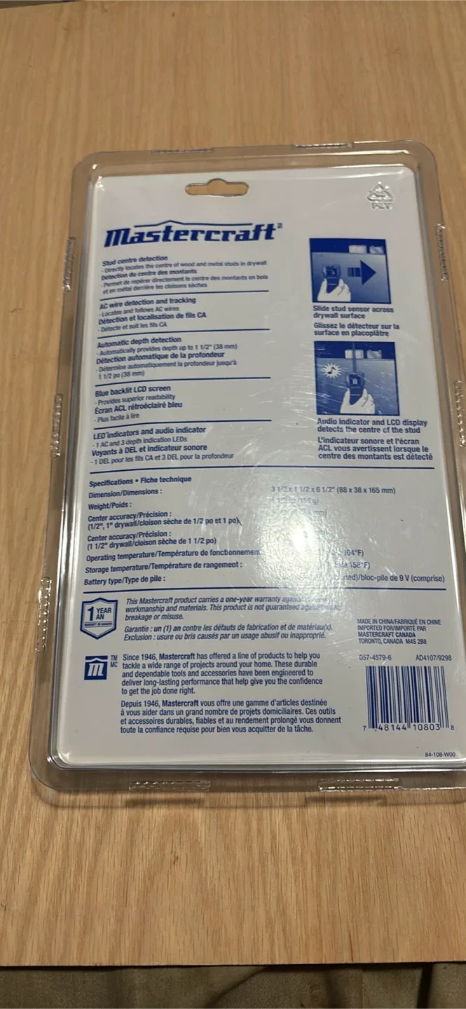 Mastercraft Premium Stud Finder - New in Package image indicator(2)