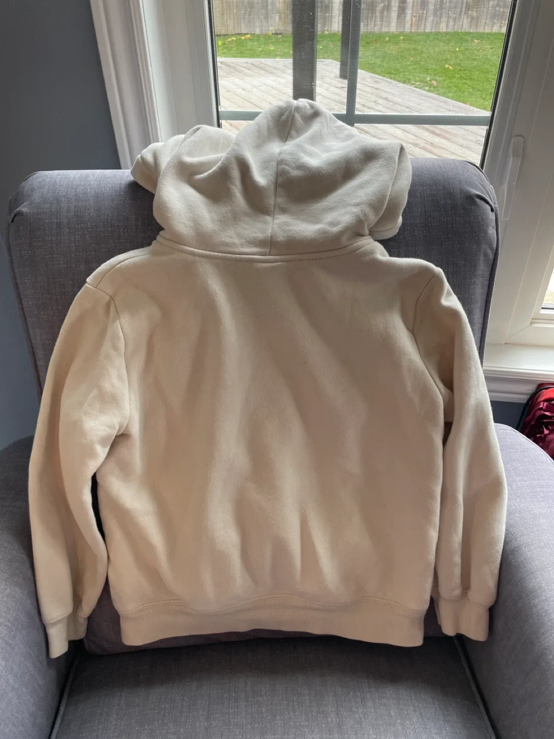 GAP Kids Sherpa-Lined Full Zip Hoodie - Beige size 12 image indicator(2)