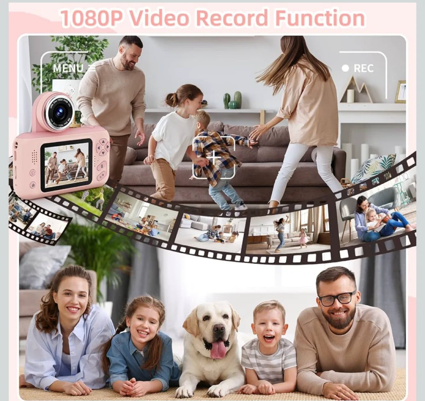 Kids Digital Camera - Pink image indicator(3)