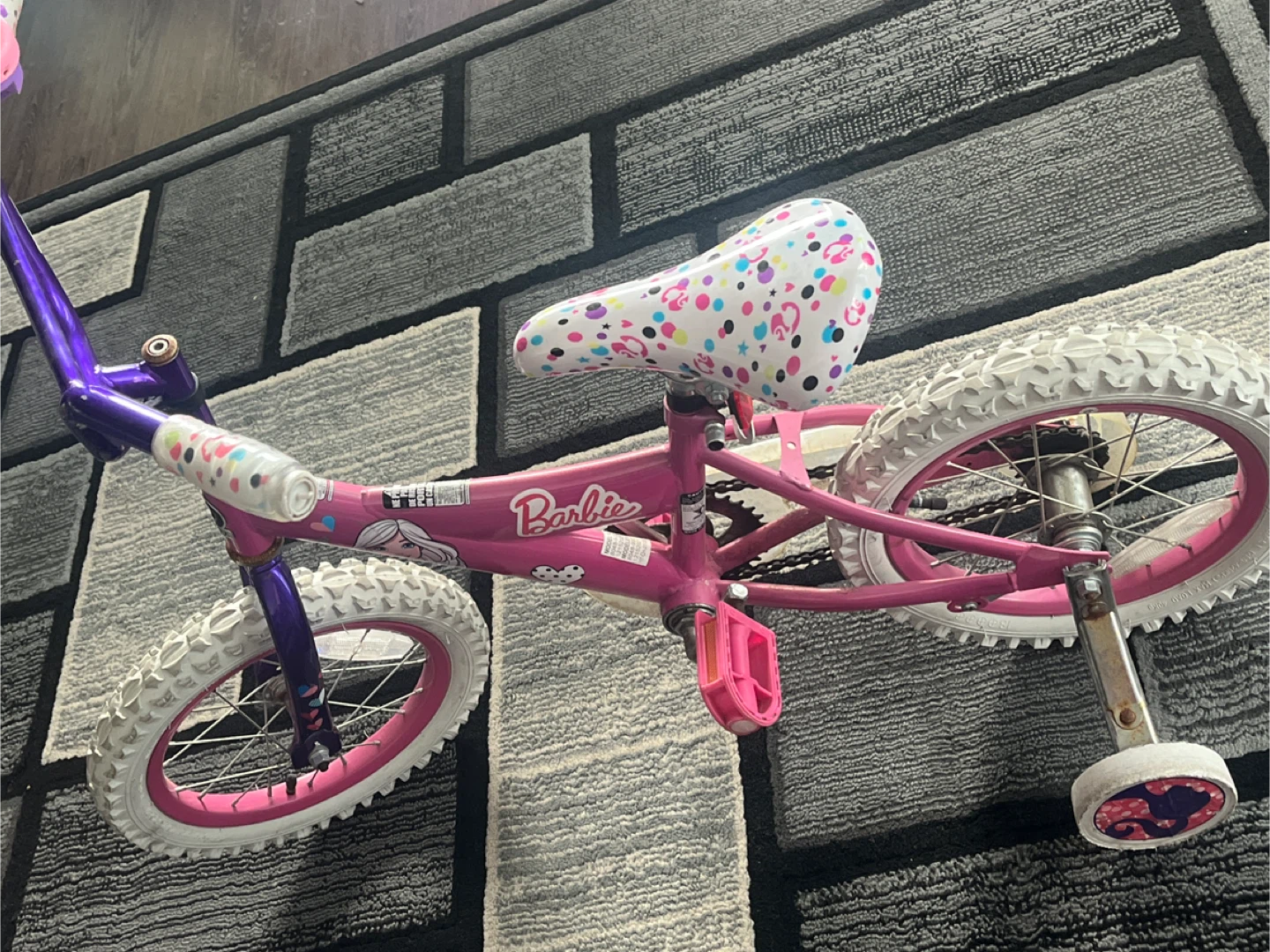 Barbie Kids' Bike - Pink & Purple - photo 5