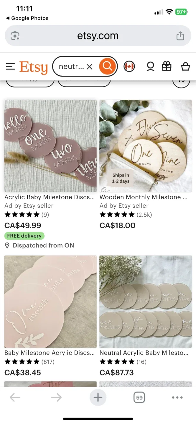 Urban Playground Acrylic Baby Monthly Milestone Balloons image indicator(5)