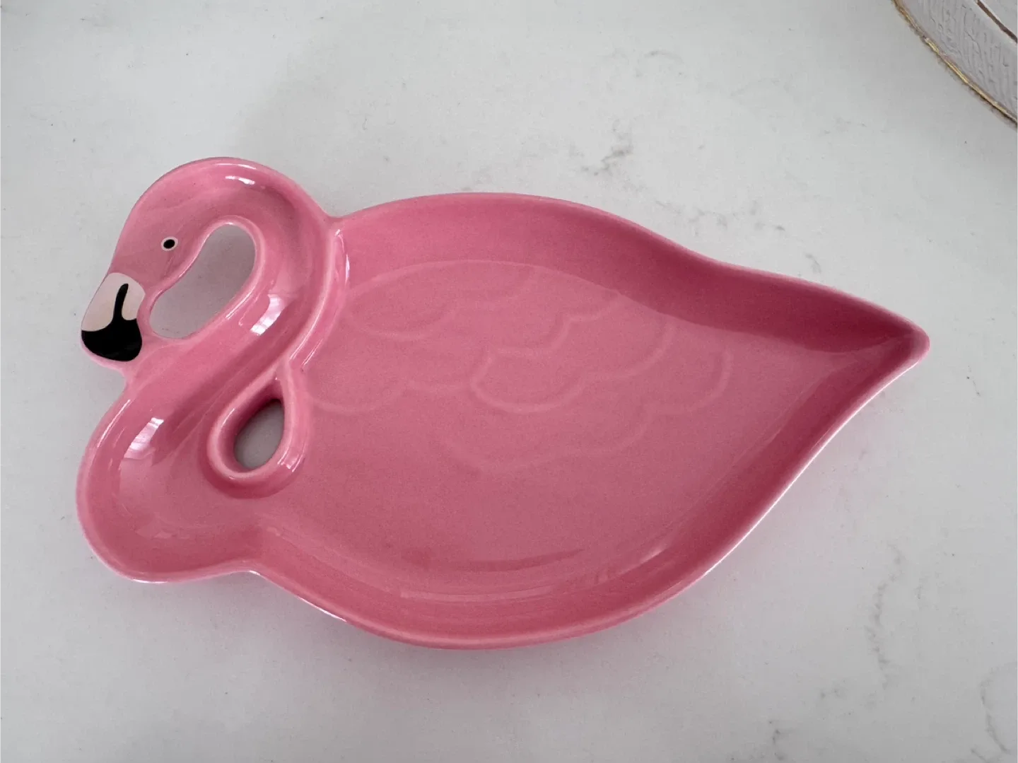 Pink Flamingo Shaped Serving Tray image indicator(2)