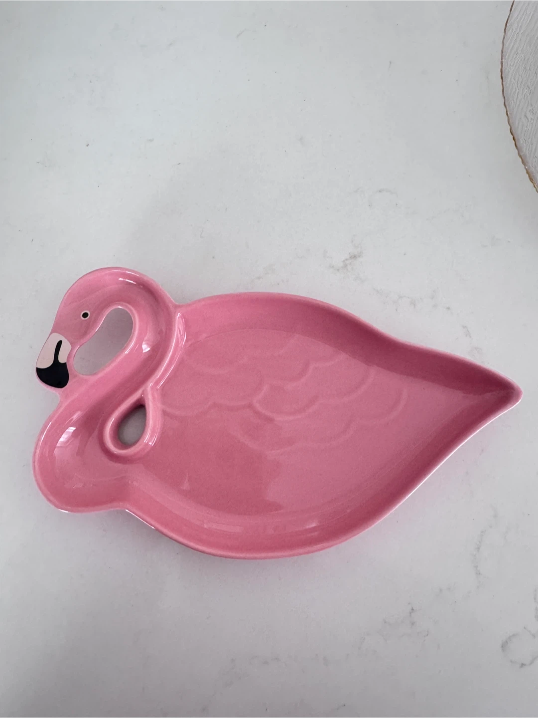 Pink Flamingo Shaped Serving Tray
