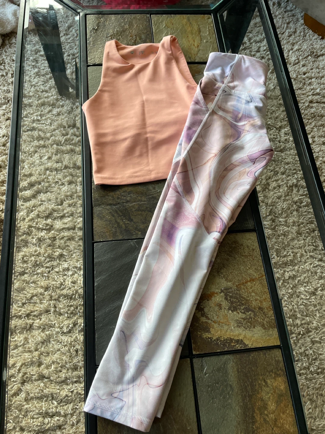 Top Urban kids  & Leggings Old Navy size 8