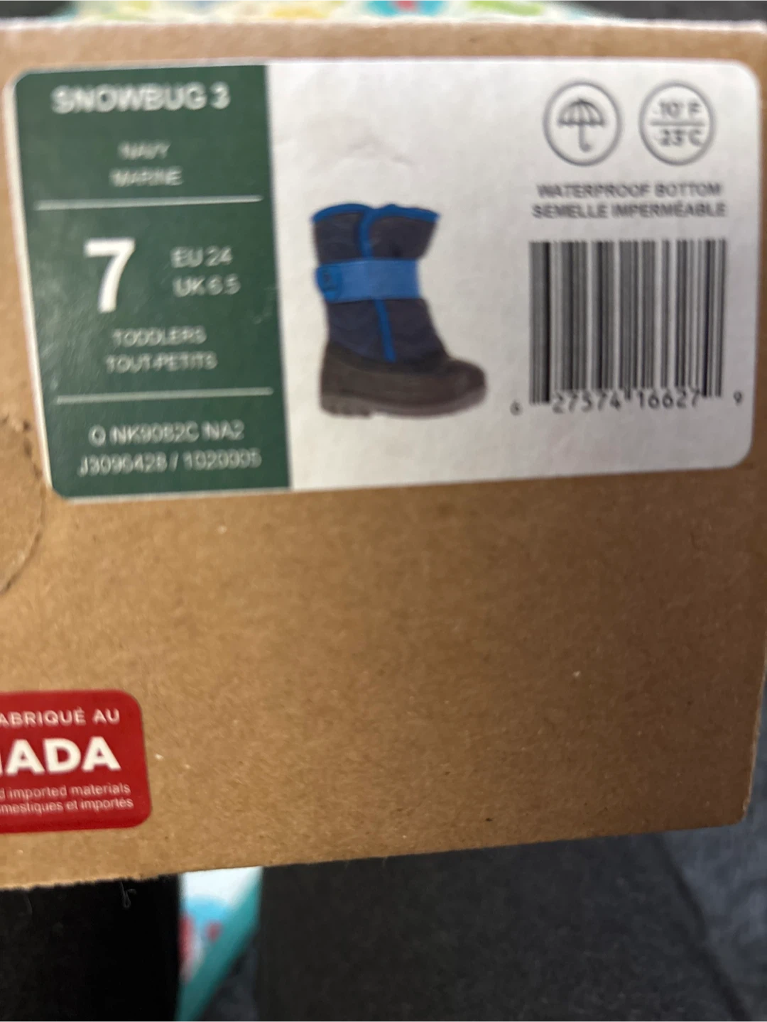 Kamik Snowbug 3 Toddler Boots Size 7 - Navy - photo 4