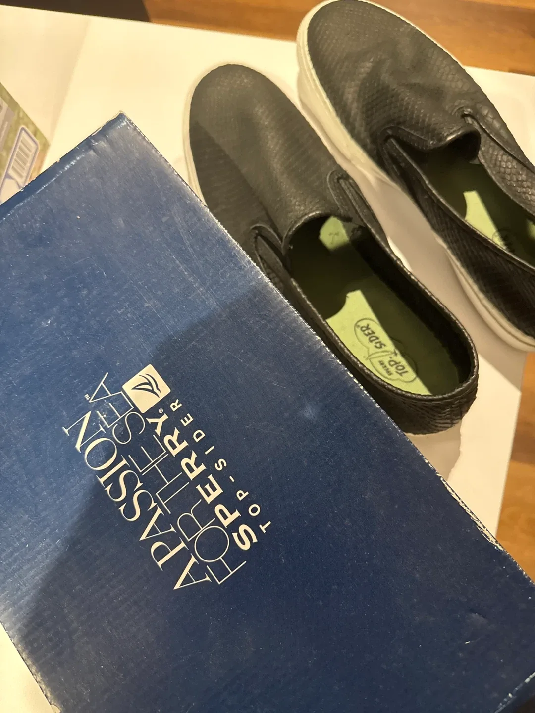 Sperry Top-Sider Striper S/O Webbing Grey, Size 12M image indicator(4)