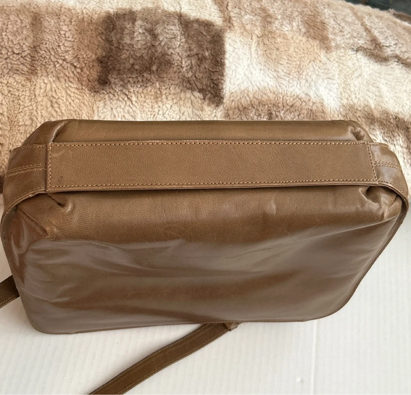 Vintage Goya Brown Leather Shoulder Handbag image indicator(7)