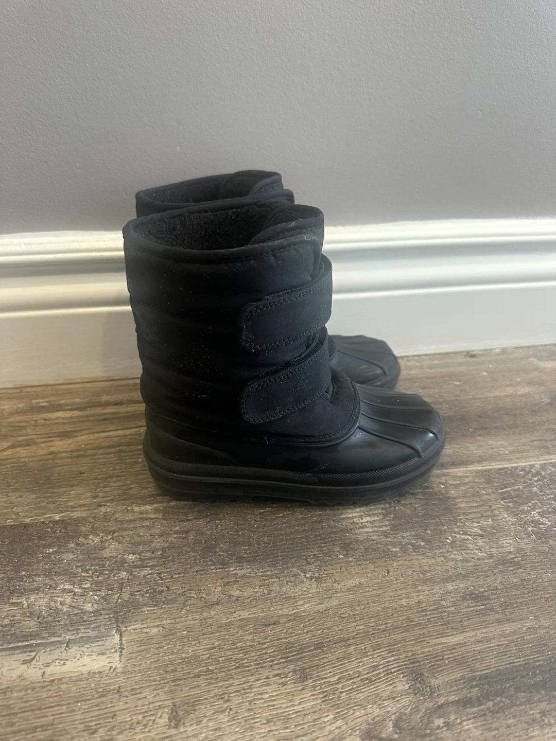 Children’s Place Black Winter Snow Boots - Size 11 - photo 2