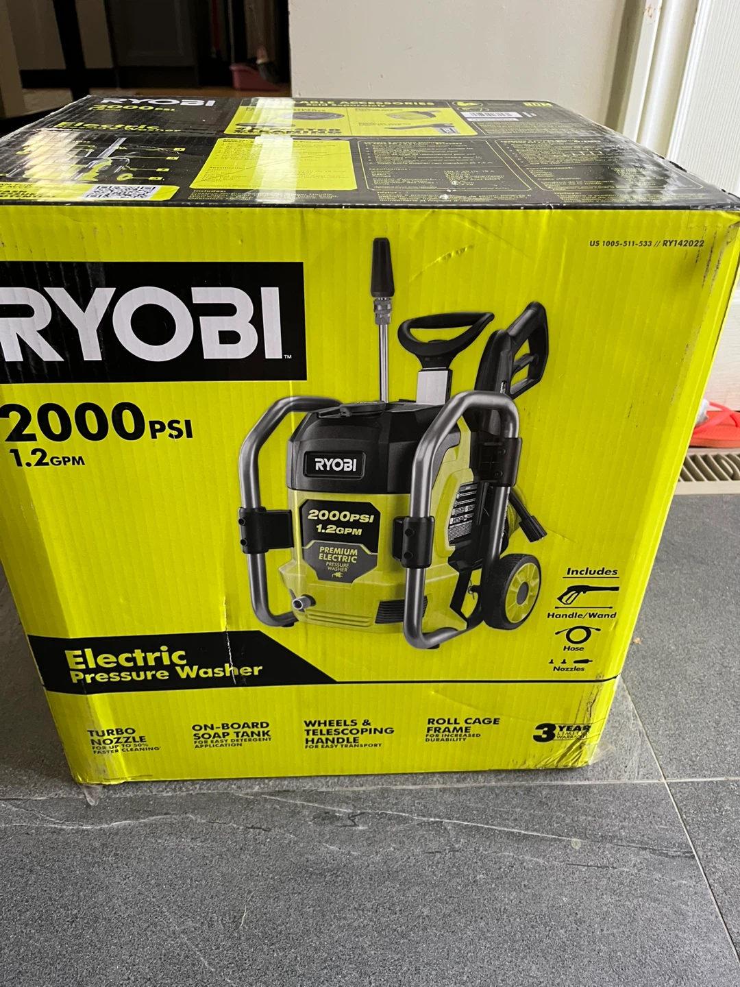 Ryobi 2000 PSI Electric Pressure Washer - New in Box!
