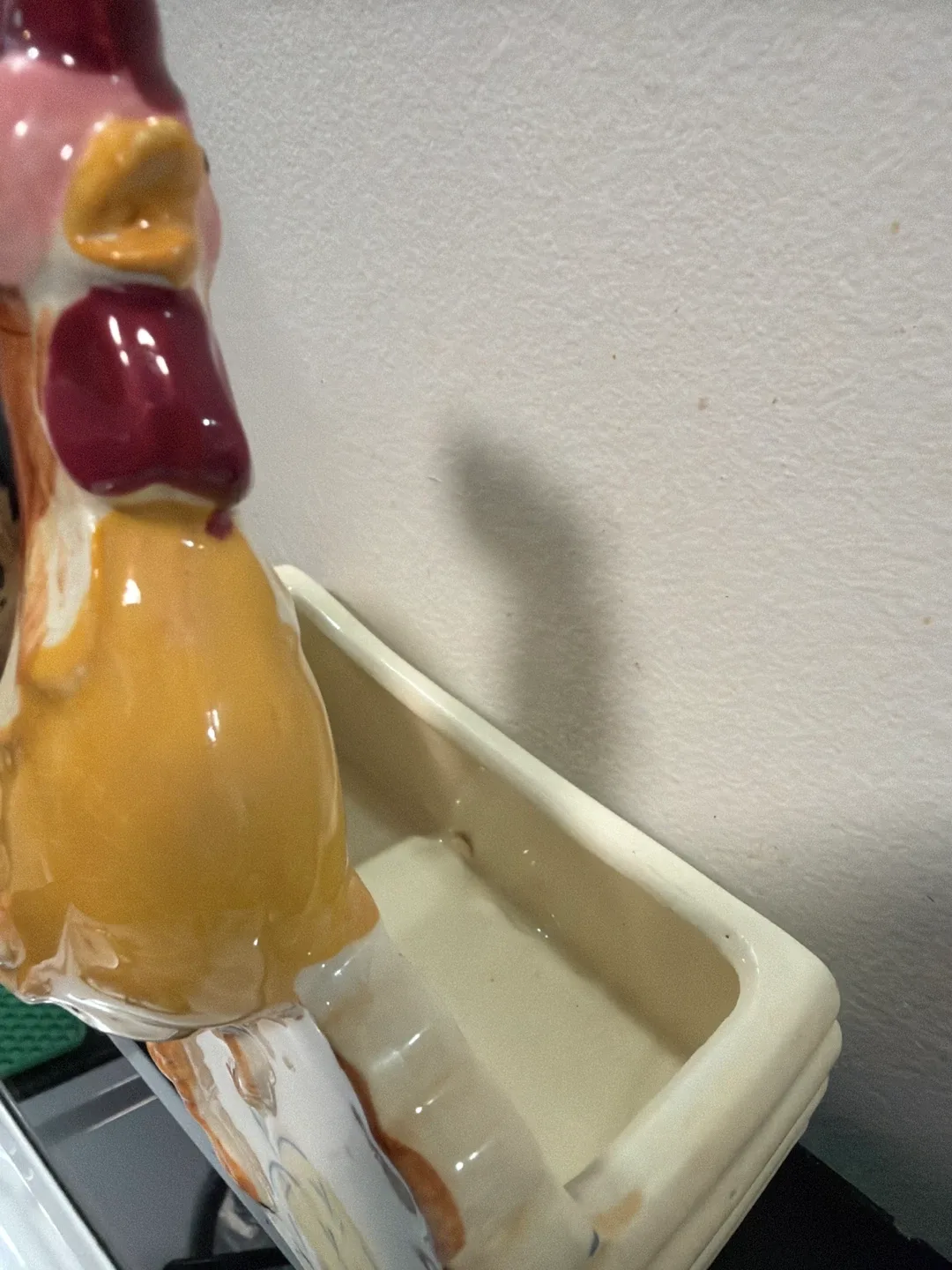 Vintage Ceramic Rooster Napkin Holder image indicator(3)