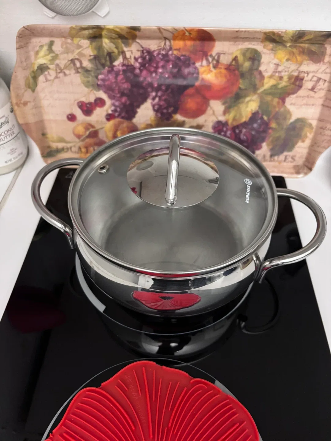 Korkmaz 1.8 liter Stainless Steel Stock Pot with Lid image indicator(2)