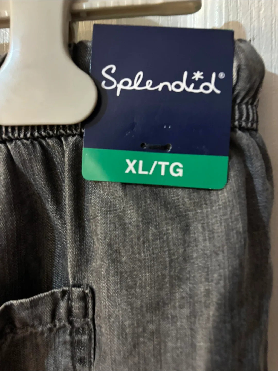 Splendid XL Grey Linen Blend Pants - New image indicator(3)