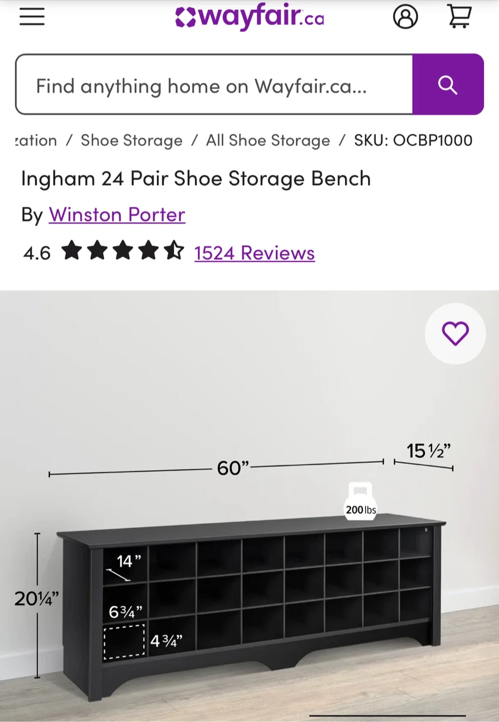 Winston Porter Ingham 24 Pair Shoe Storage Bench image indicator(4)
