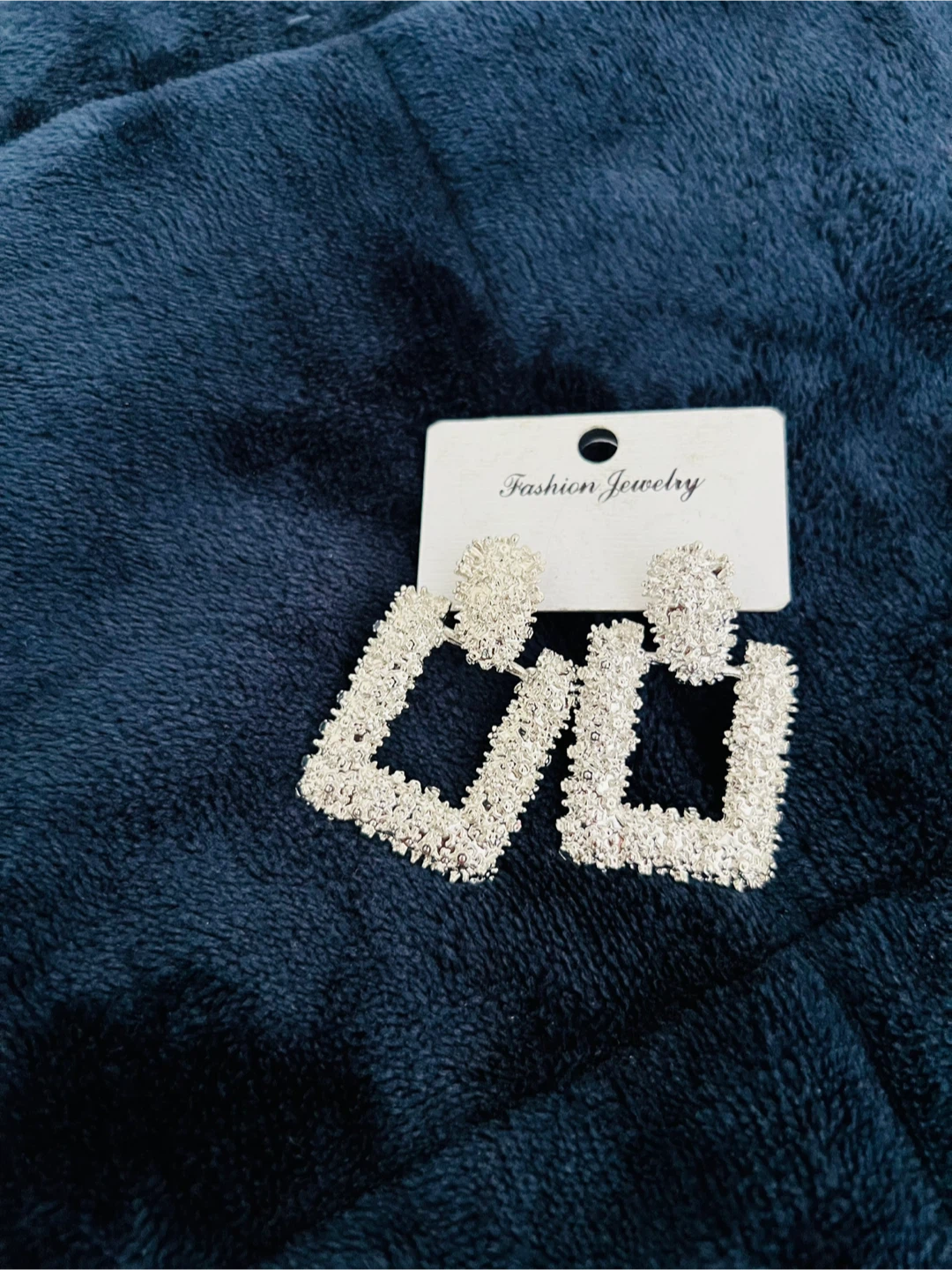 Fashion Jewelry Silver Square Earrings - photo 3