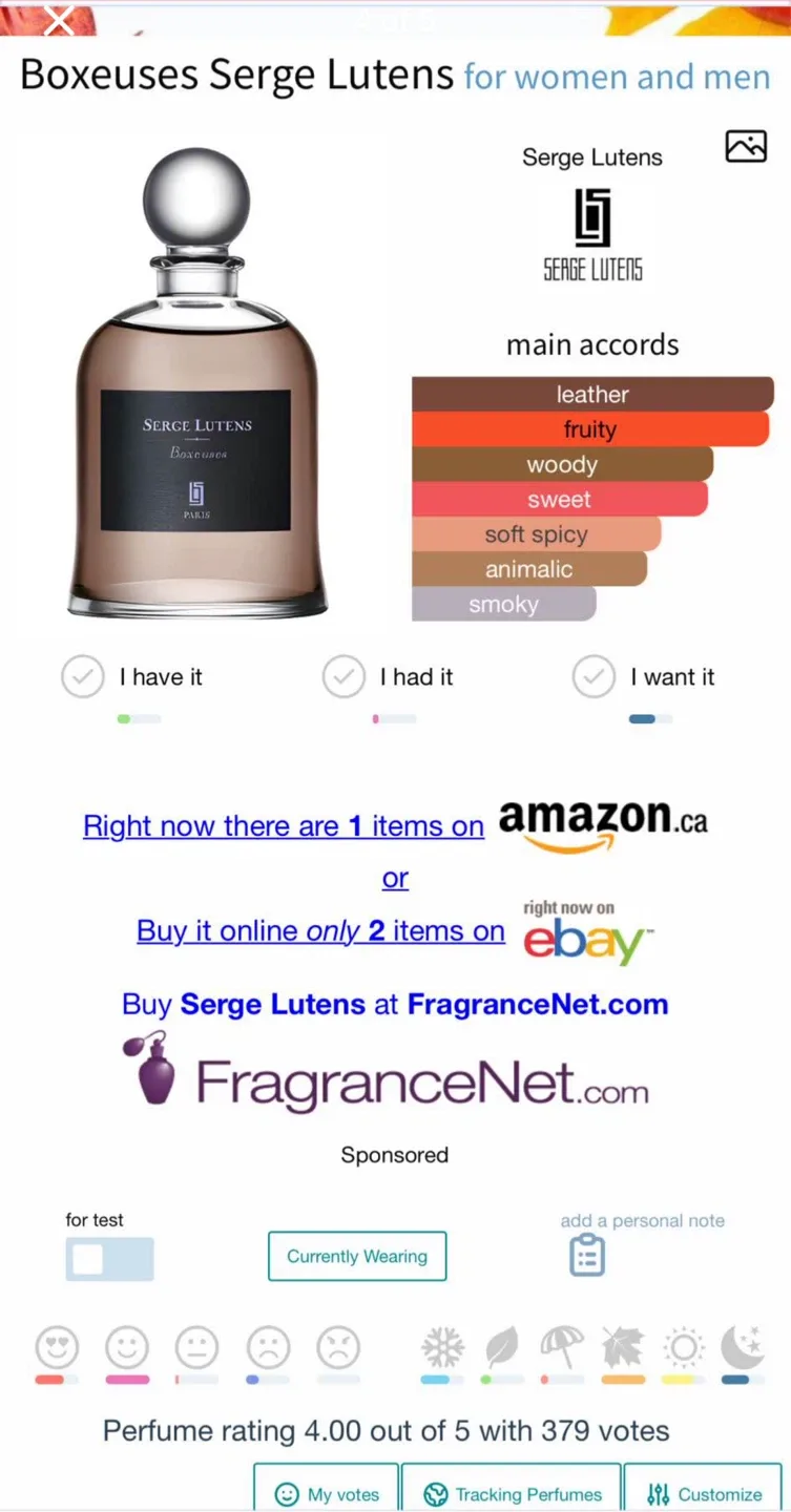 Discontinued Serge Lutens Boxeuses 75ml image indicator(4)