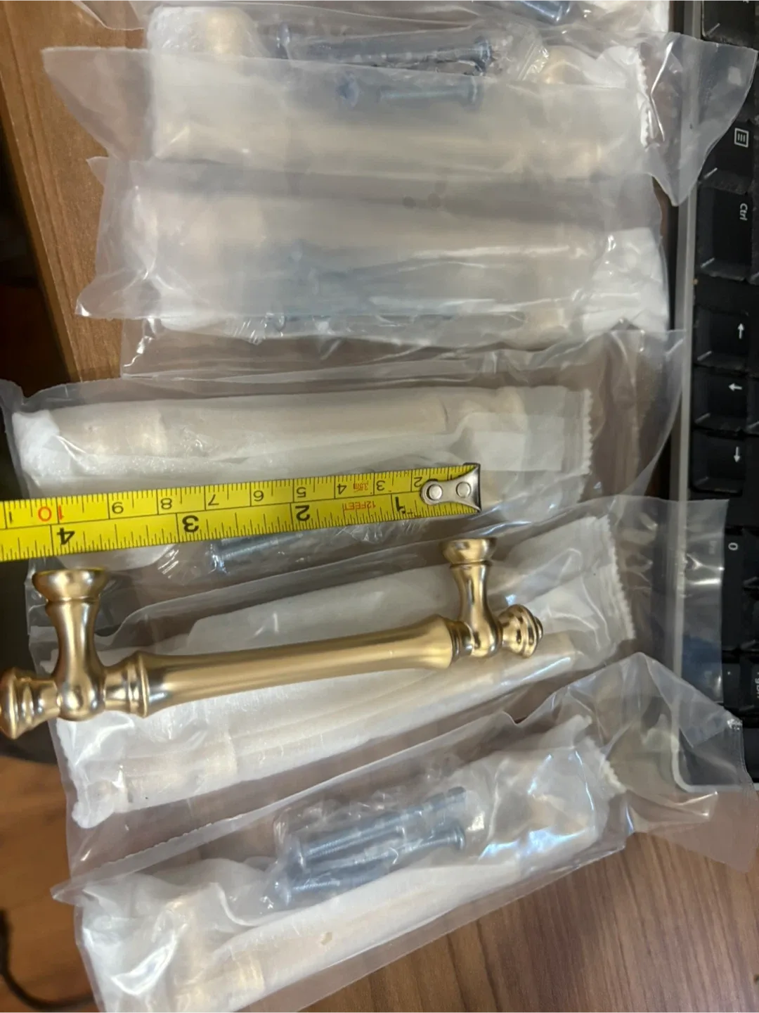 4” Gold Cabinet handle - New in Box (10) image indicator(3)