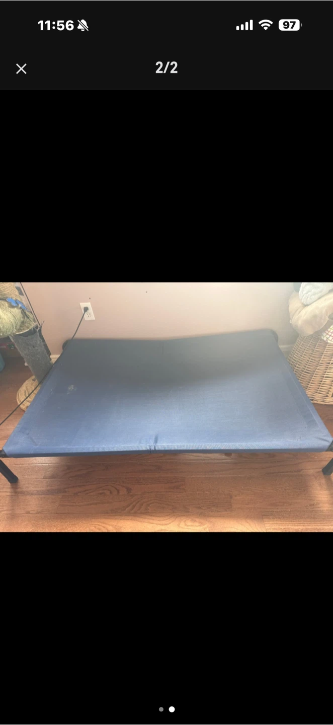 Elevated Dog Bed - Blue