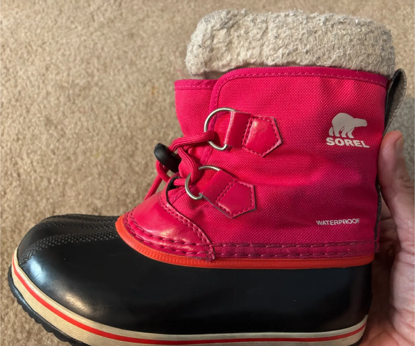 Sorel Pink Winter Boots - Waterproof (size 13) image indicator(2)