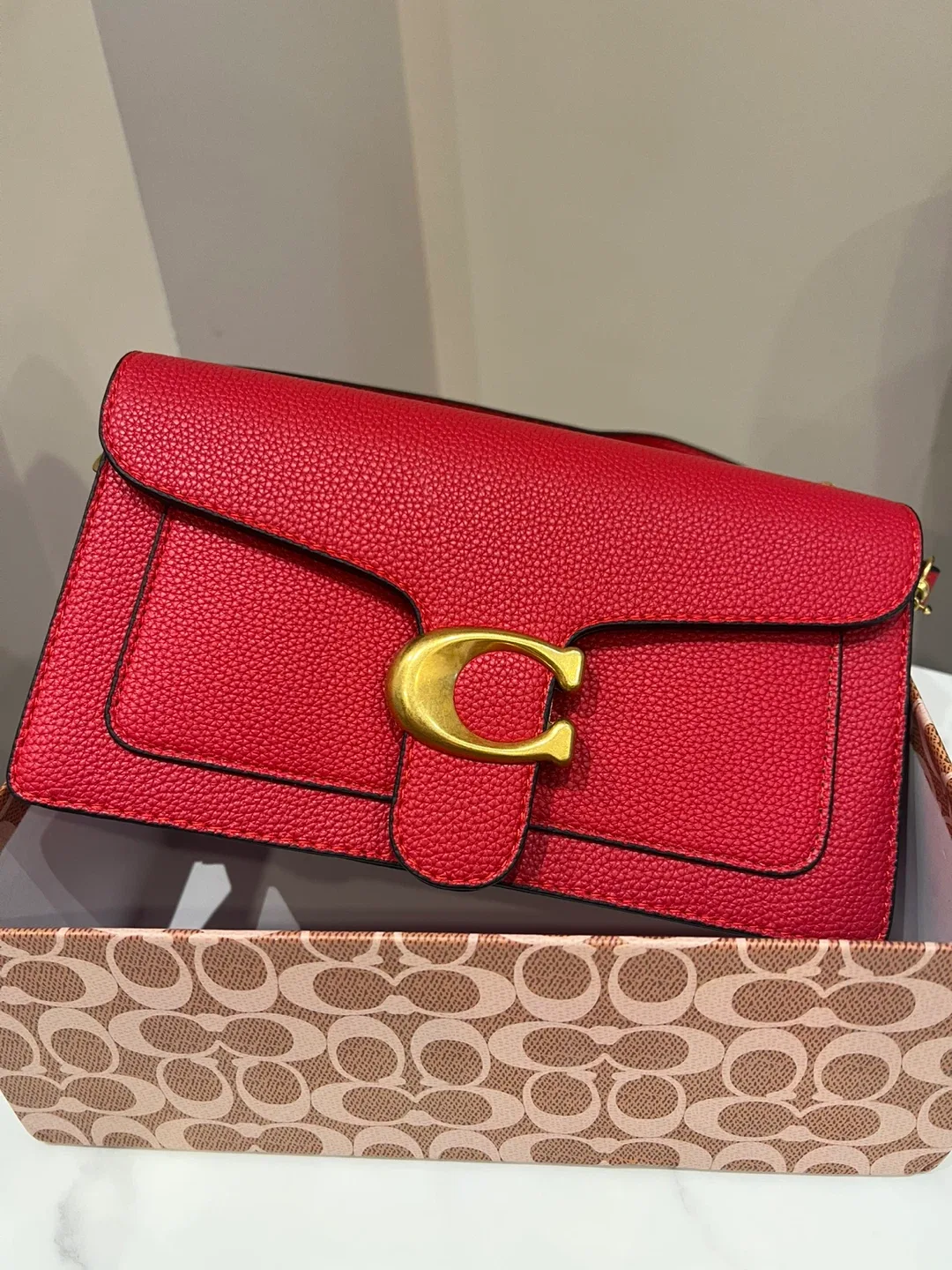 Red coach Tabby shoulder bag price for limited time image indicator(3)