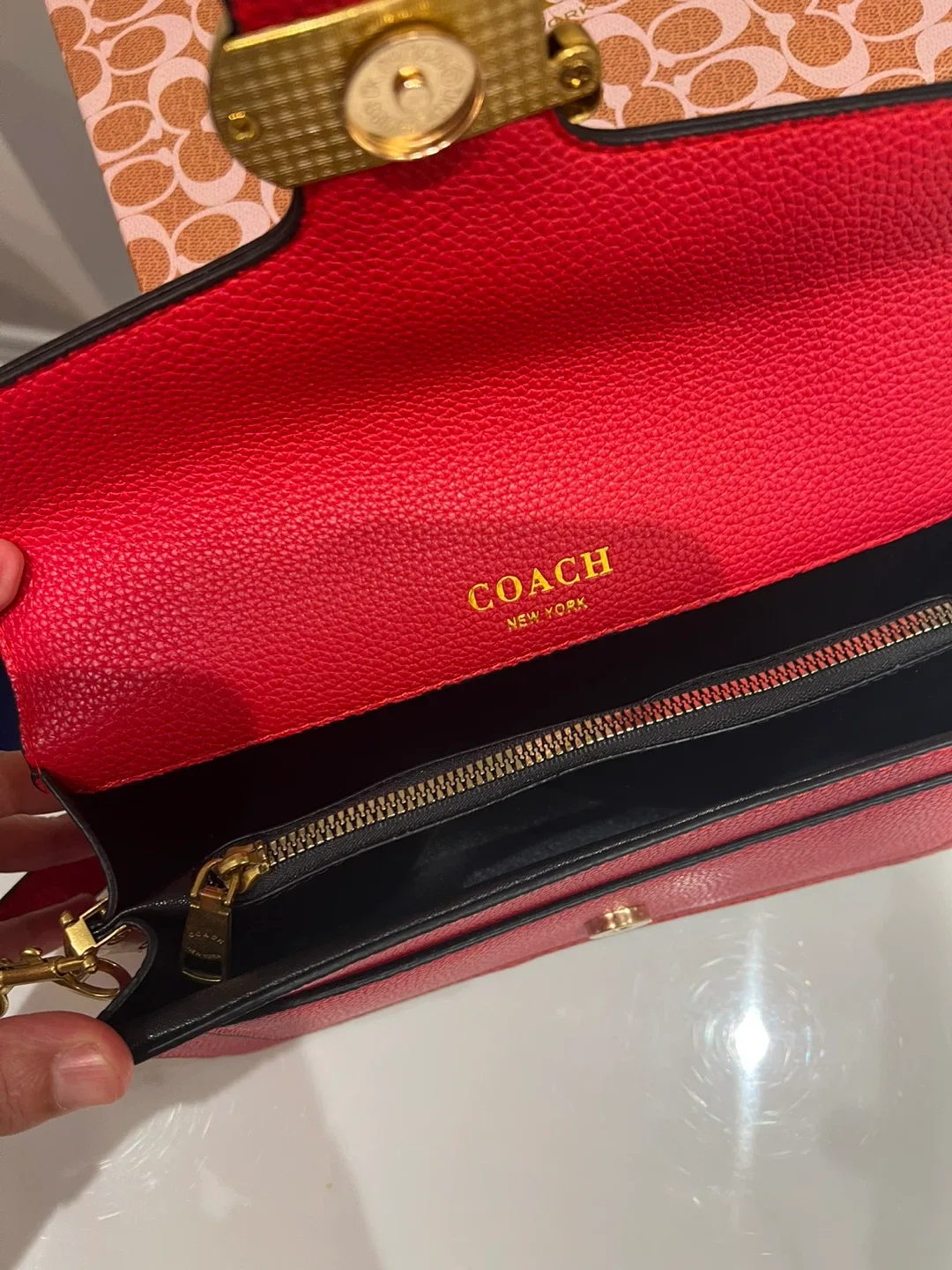 Red coach Tabby shoulder bag price for limited time image indicator(4)
