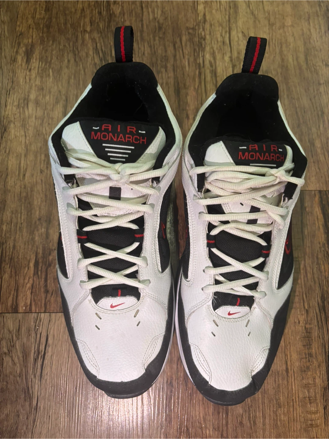 Nike Air Monarch IV 4E White/Black Sneakers - photo 2