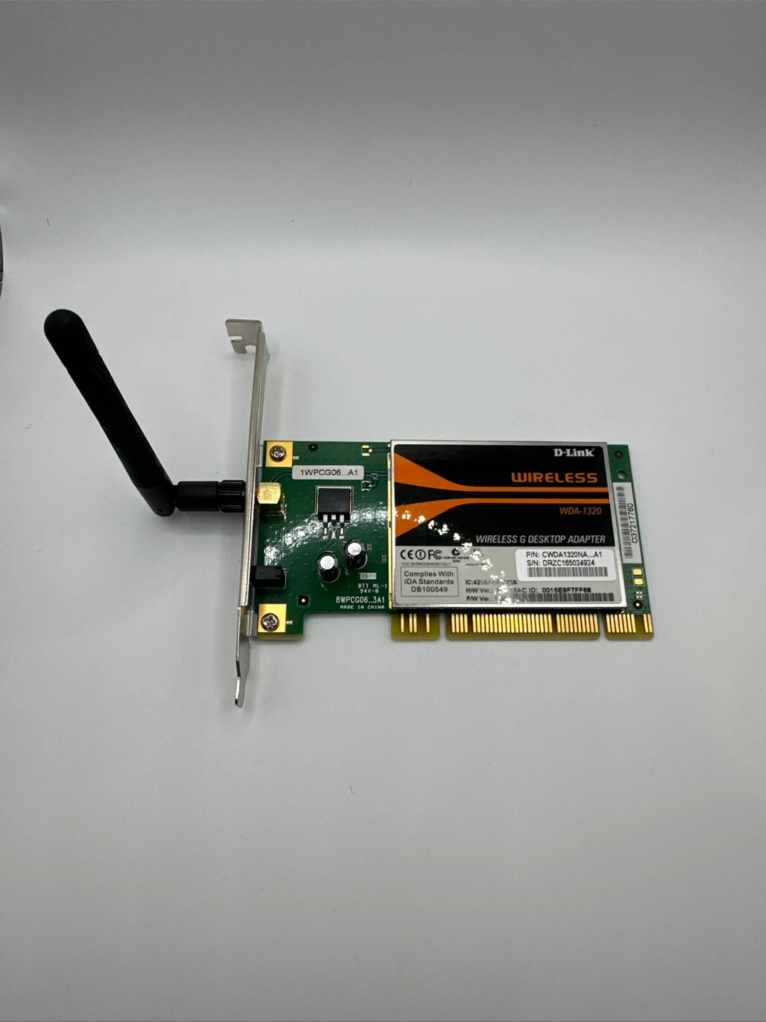 D-Link WDA-1320 Wireless G PCI Adapter - photo 3