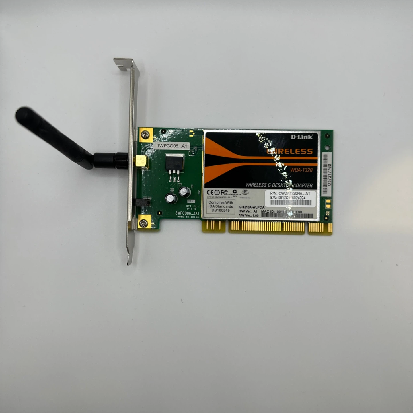D-Link WDA-1320 Wireless G PCI Adapter - photo 4