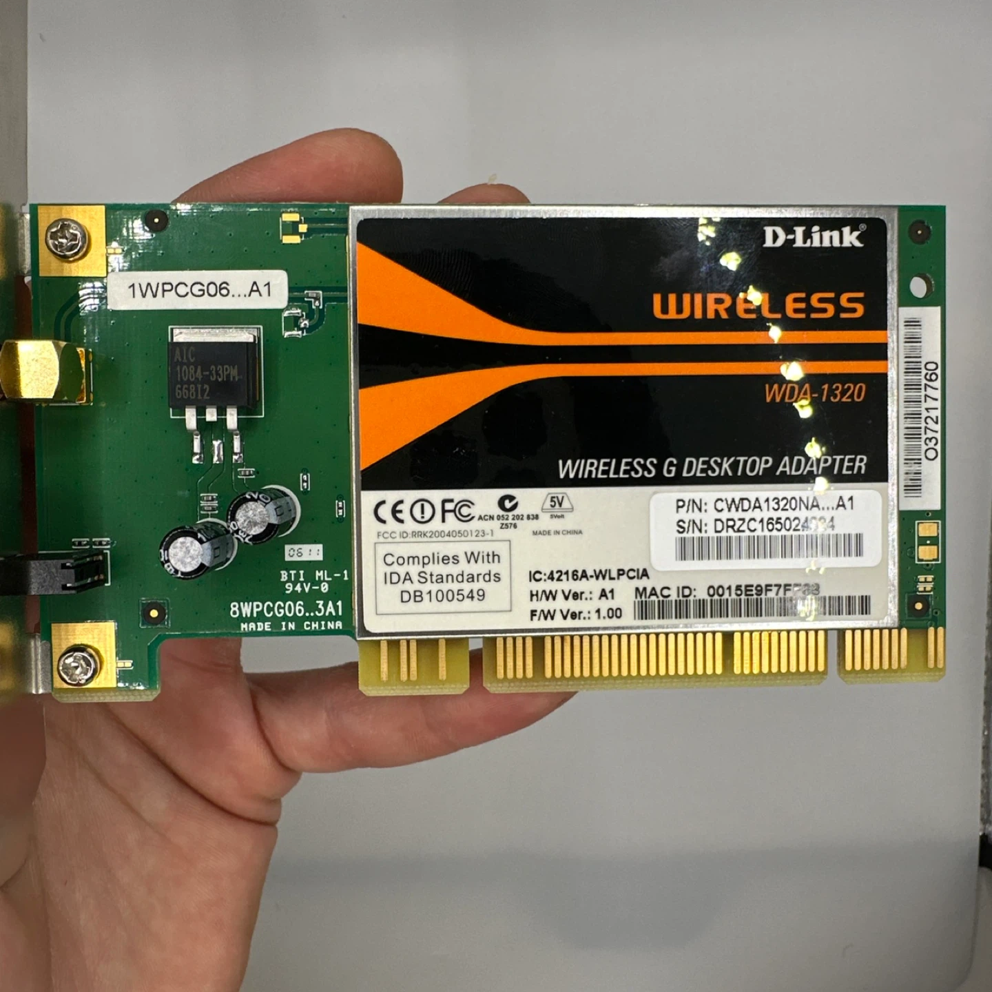 D-Link WDA-1320 Wireless G PCI Adapter